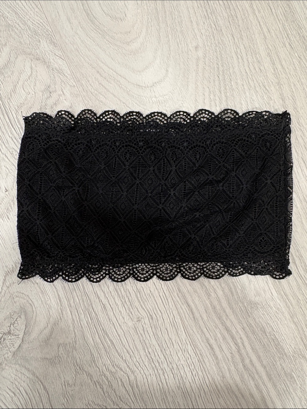 Brandy Melville Black Lace Bandeau Bralette